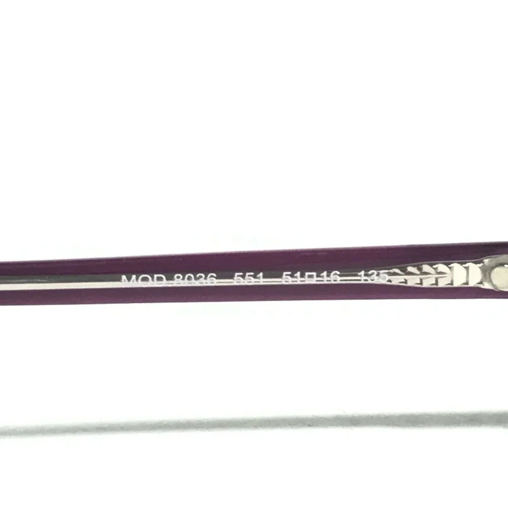 Versus by Versace Eyeglasses Frames MOD.8036 551 Clear Purple Oval 51-16-135